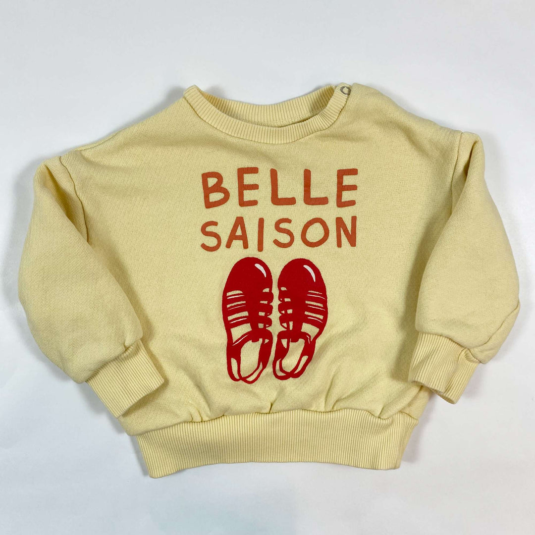 Maison Tadaboum yellow belle saison sweatshirt 24M/92 1