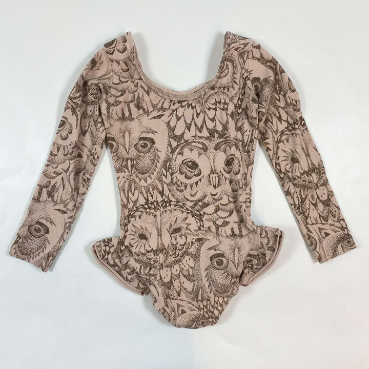 Soft Gallery rose owl print leotard 2Y 2