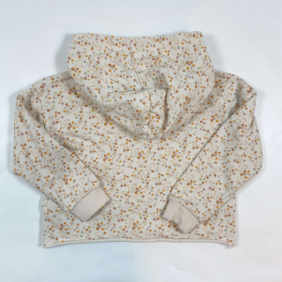 Knot cream floral hoodie 4Y/104 2