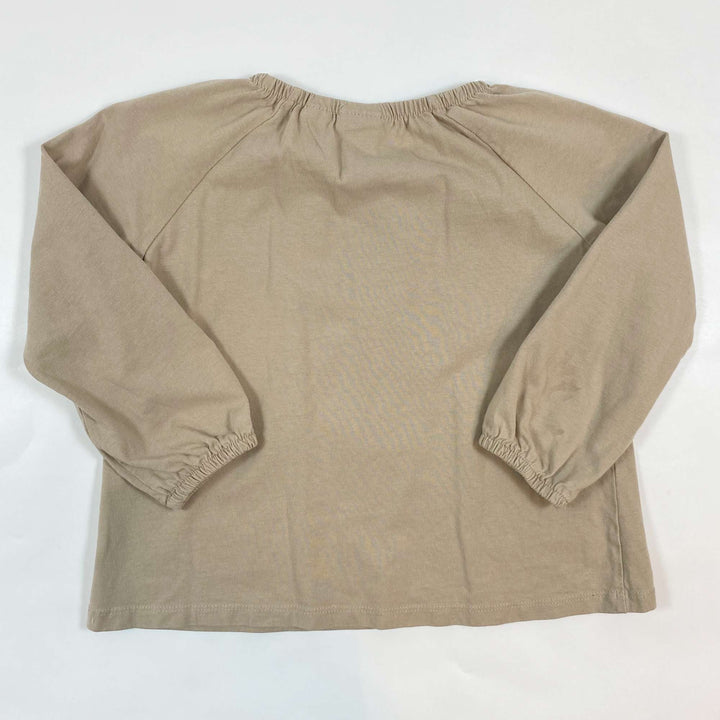 Zara beige cotton top 3-4Y/104 2