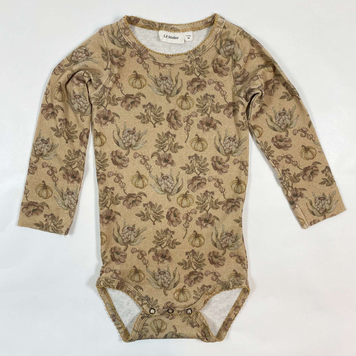 Lil' Atelier soft orange pumpkin print body 1-1,5Y/86 1