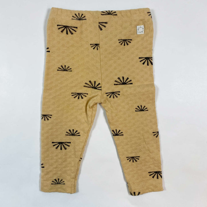 Sproet & Sprout soft yellow pointelle leggings 6M/68 2