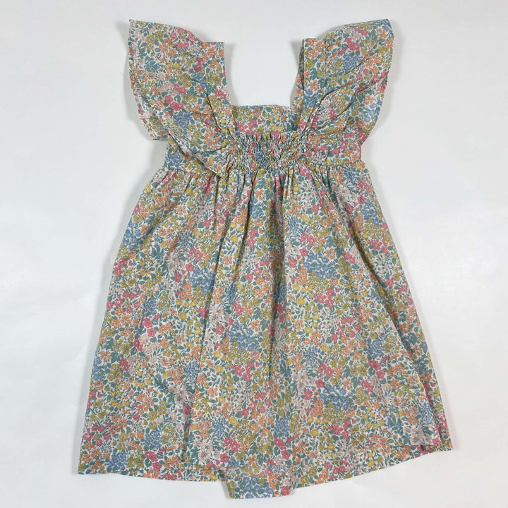 Olivier London blue/orange floral print sleeveless sun dress 2-3Y 3