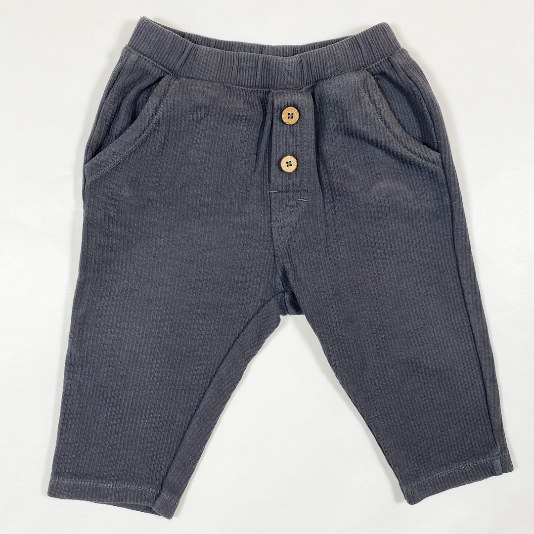 Zara dark grey ribbed pants 9-12M/80 1