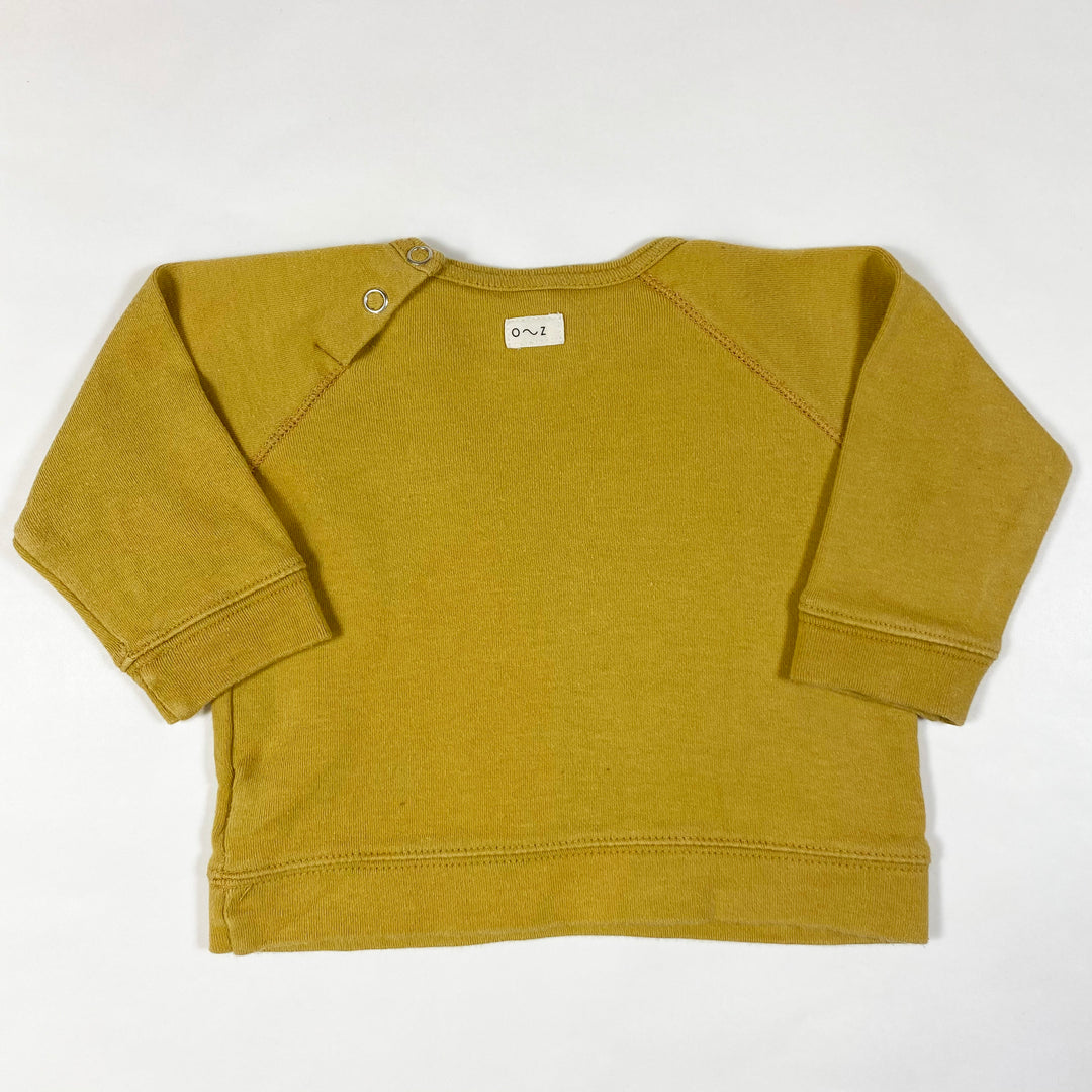 Organic Zoo mustard sweatshirt 3-6M 2