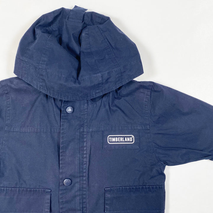 Timberland navy transition jacket with removable hood 9M 2