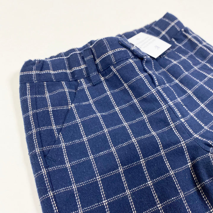 Idexe navy checked warm trousers 18M/86 2