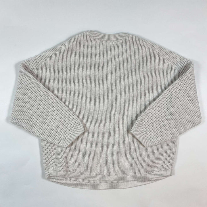 Zara off-white waffle knit sweater 3-4Y/104 2