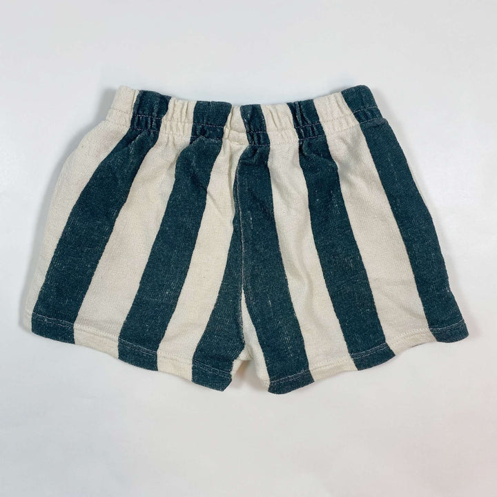 Zara petrol stripe french terry shorts 2-3Y/98 3