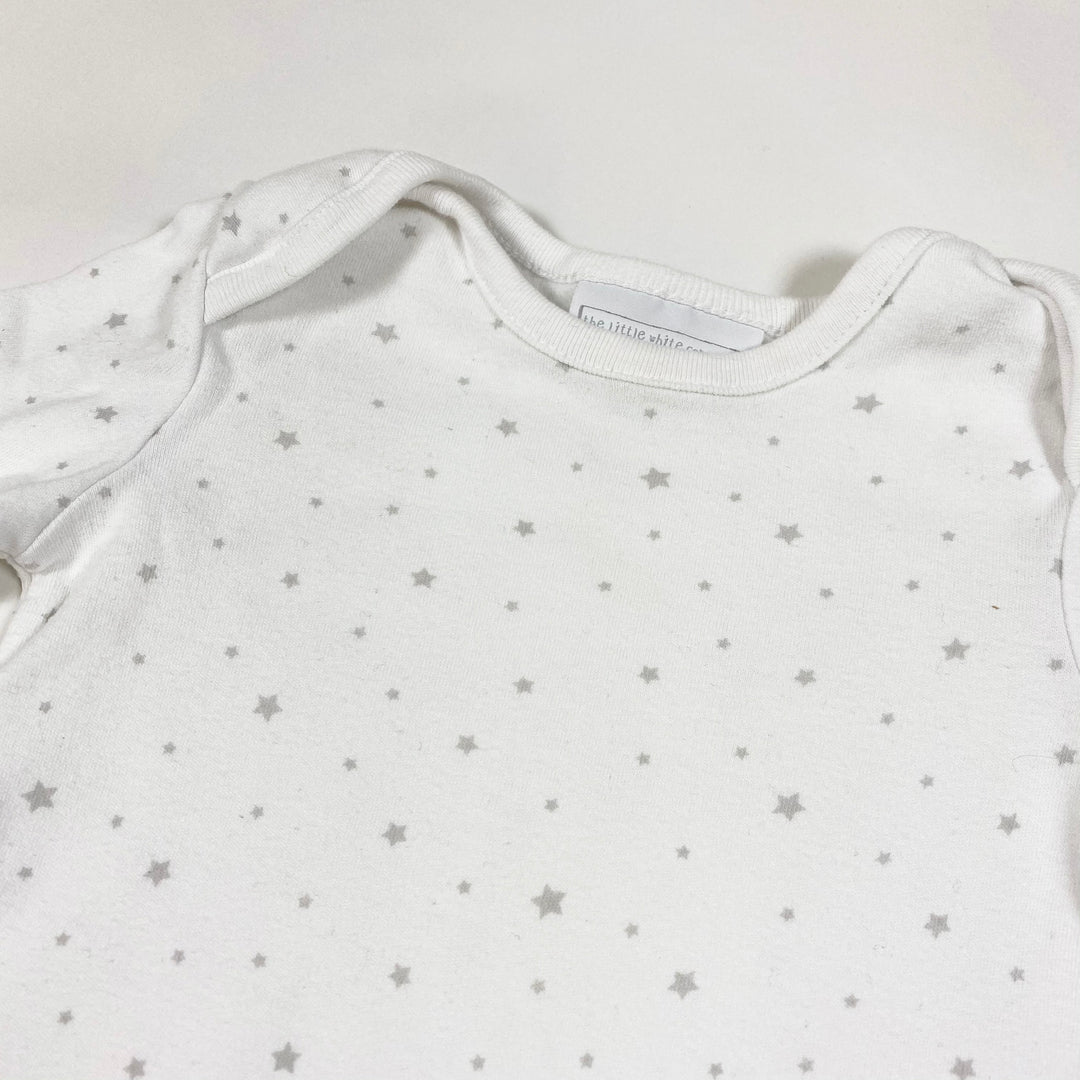 The Little White Company white star print pyjama  3-6M