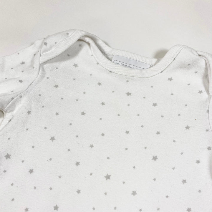 The Little White Company weisser Pyjama mit Sternendruck 3-6M