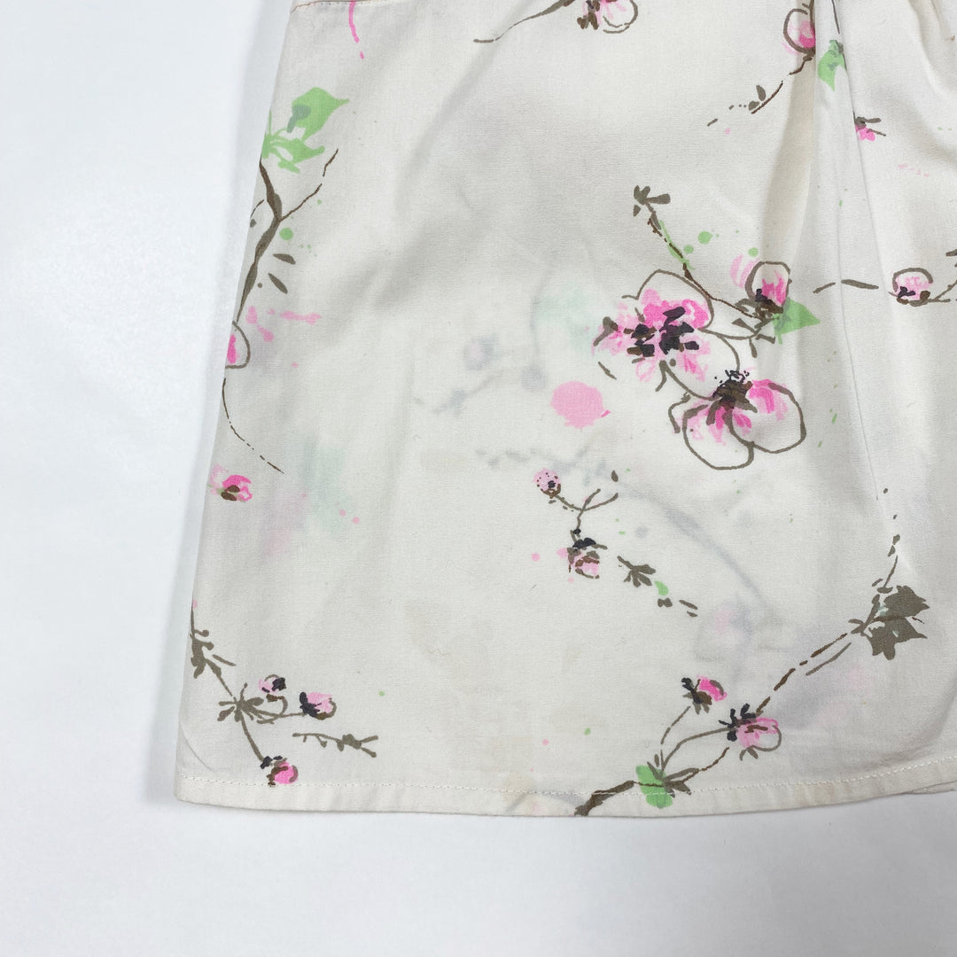 Bonpoint ecru floral short-sleeved blouse 2Y 3