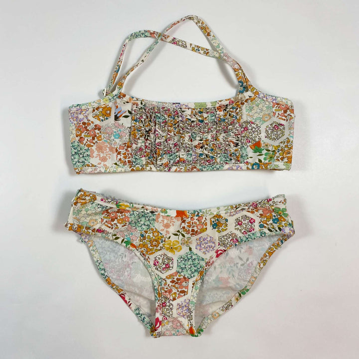 Bonpoint white floral liberty bikini 6Y/116 1