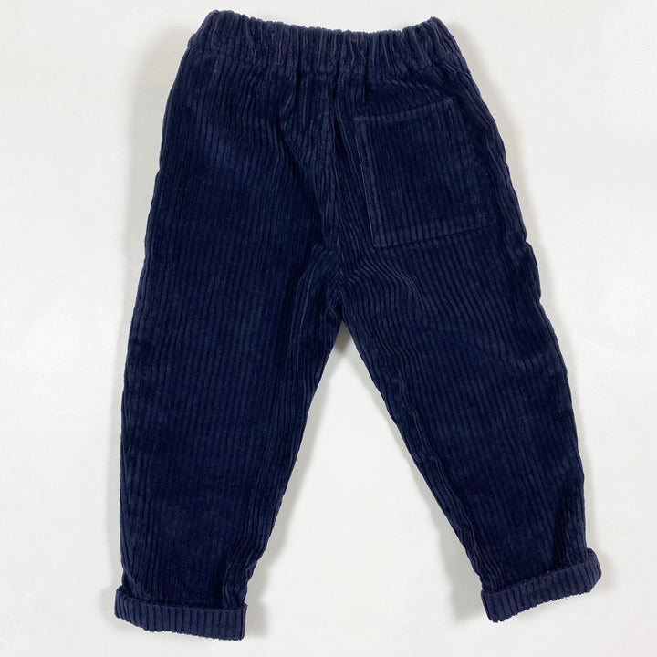 COS navy wide corduroy trousers 1-2Y 2