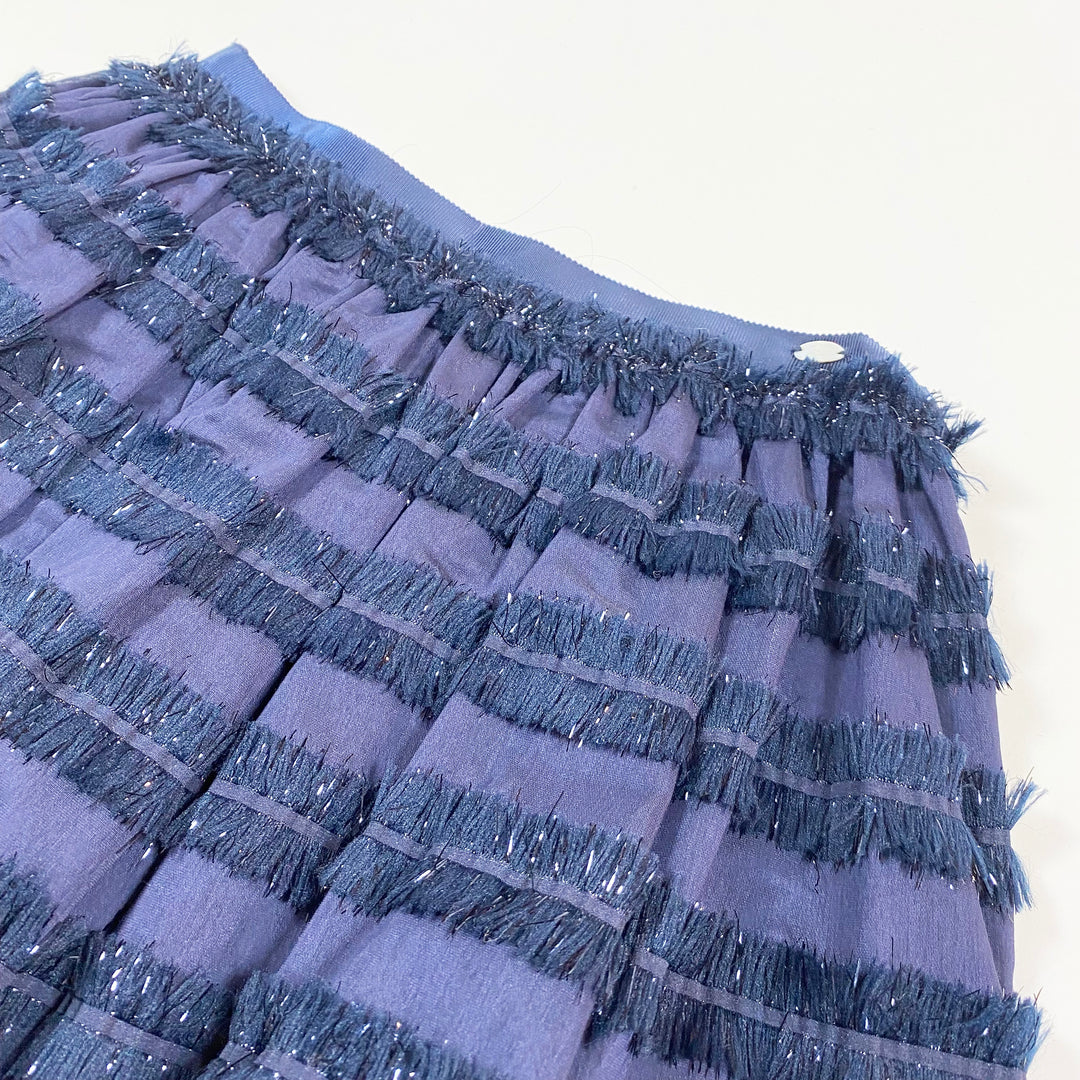 Tartine et Chocolat midnight blue glitter skirt 6Y 2