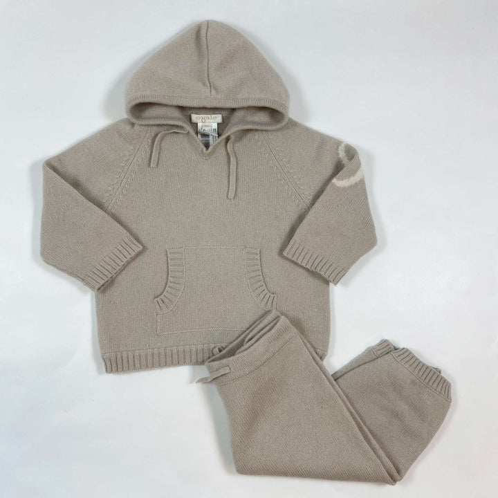 Ovale beige cashmere hoodie & pants 18M 1