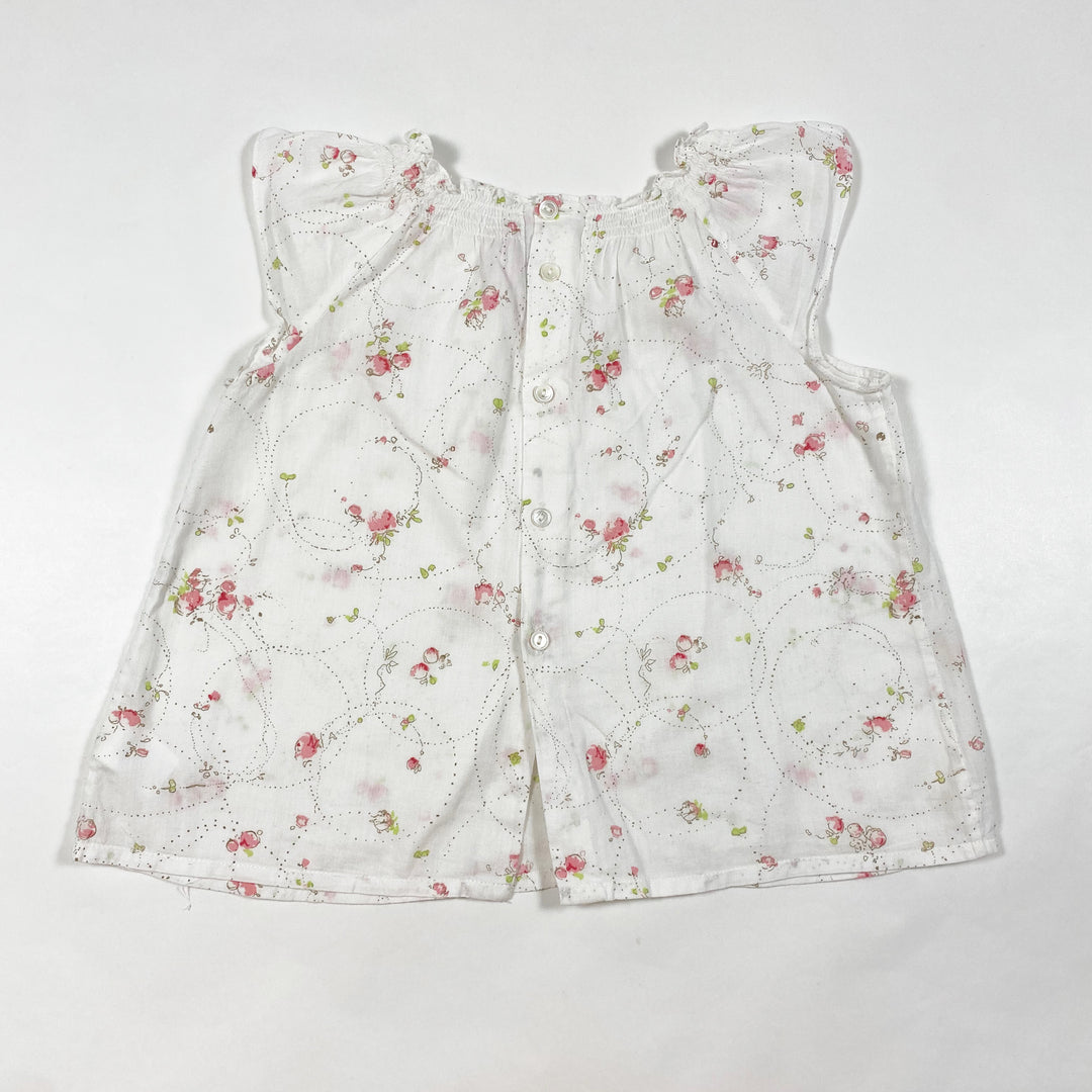 Bonpoint off-white floral blouse 2Y 2