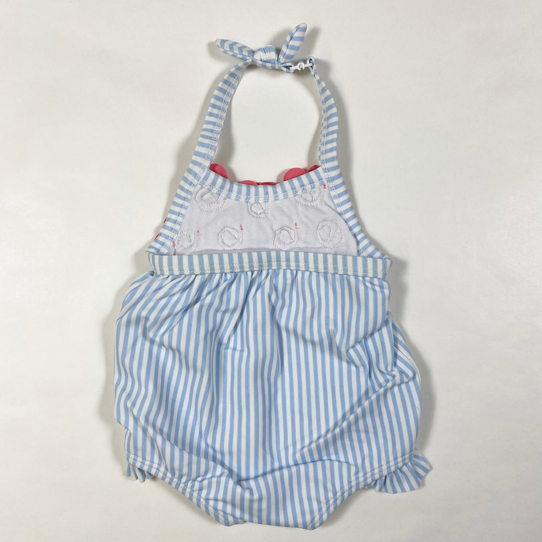 Janie and Jack blue stripe bathing suit 0-3M 2