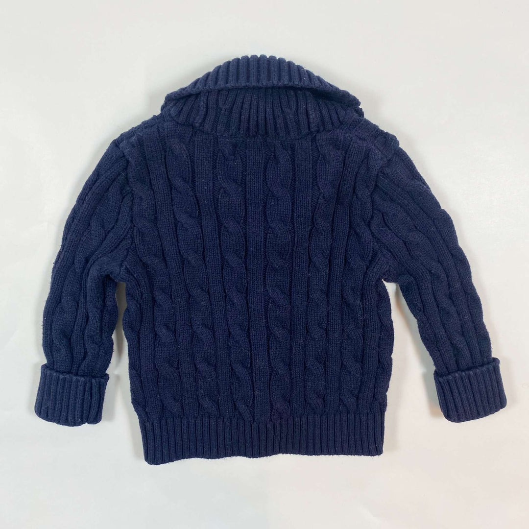 Ralph Lauren navy cable knit cardigan 9M 2