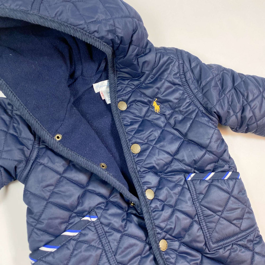 Ralph Lauren navy quilted overall 3M 3