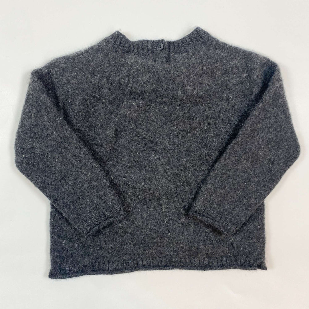 Zara dark grey cashmere sweater 9-12M/80 2