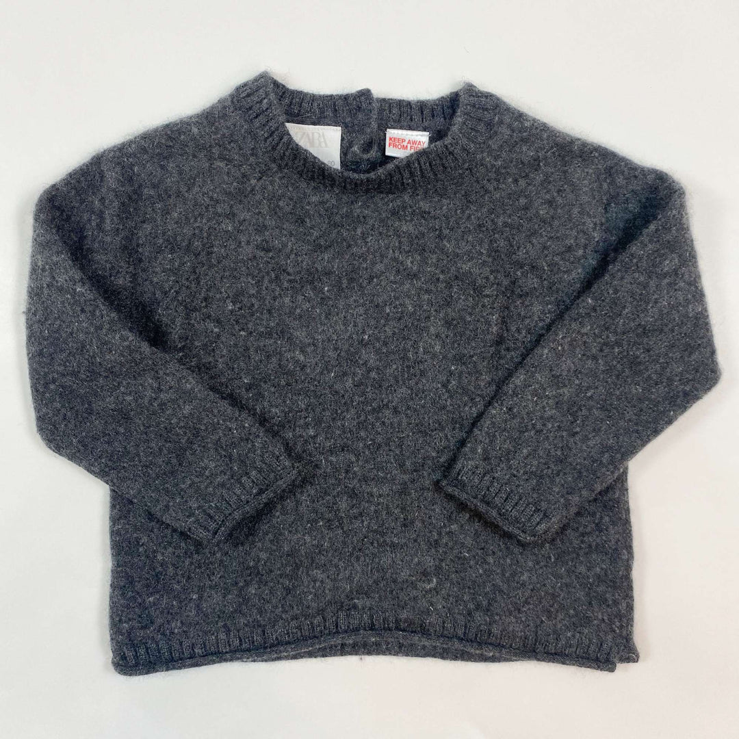 Zara dark grey cashmere sweater 9-12M/80 1