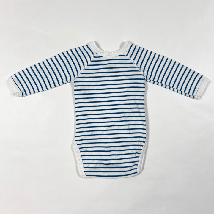 Petit Bateau blue stripe wrap body 1M/54 3