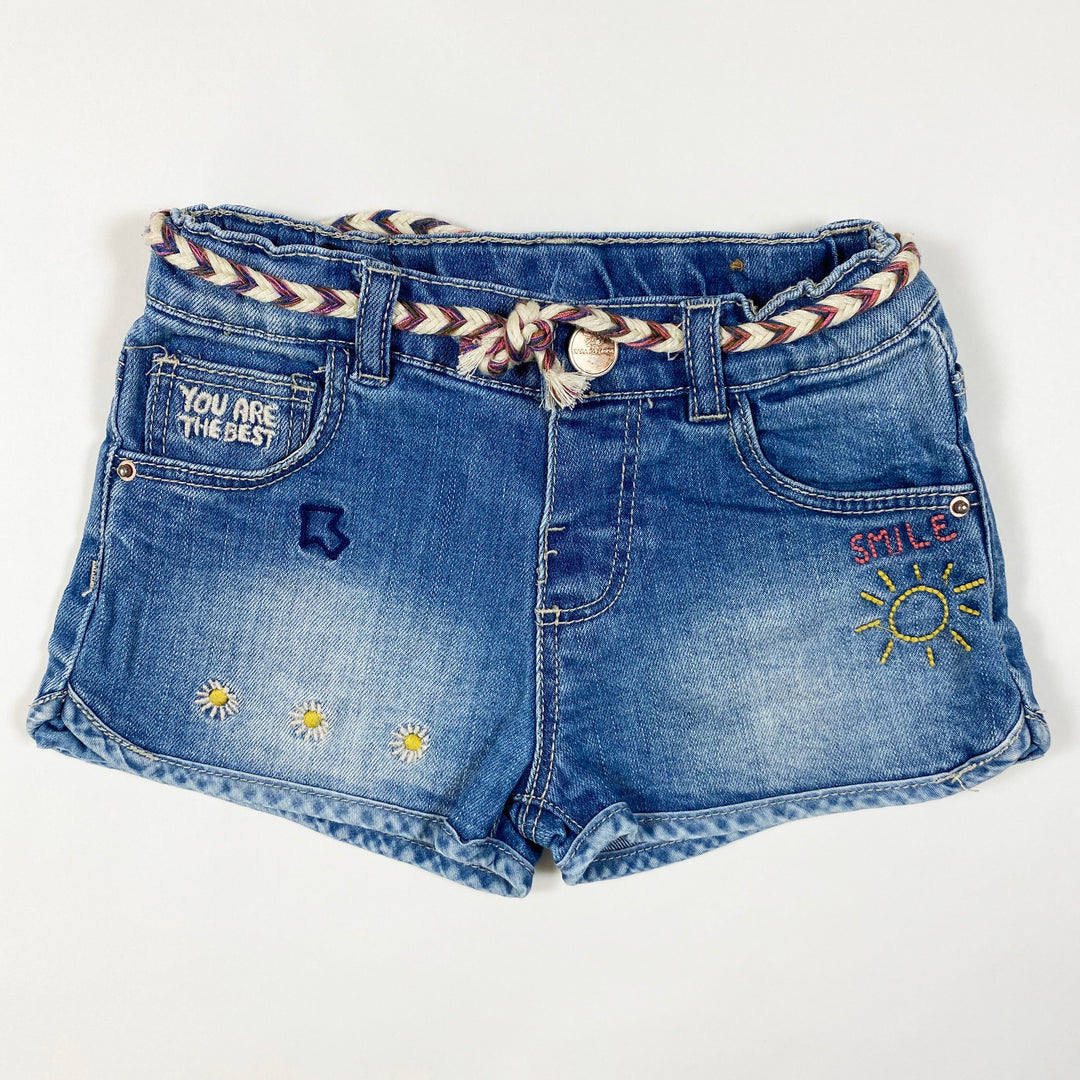 Zara denim embroidered shorts 12-18M/86