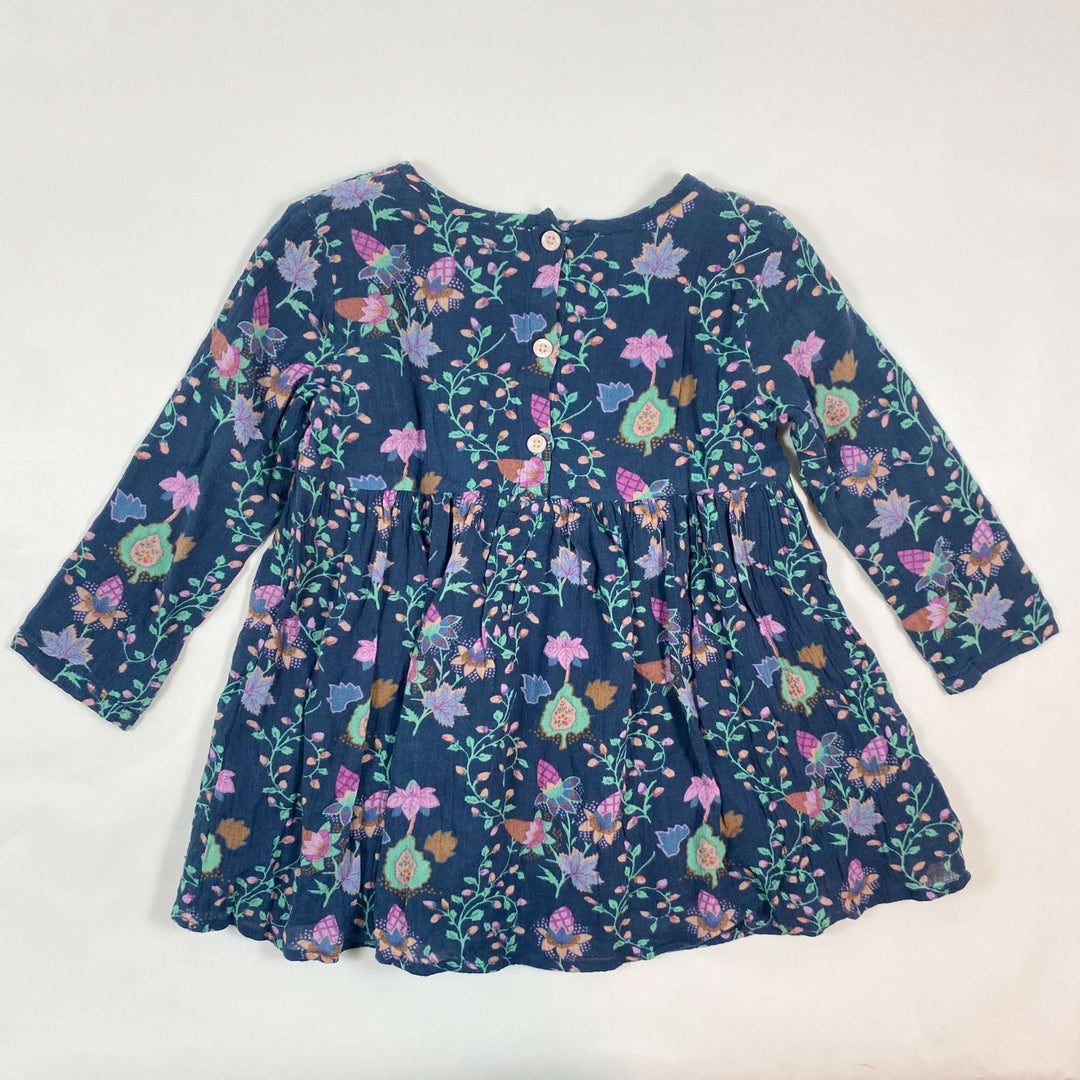 Louise Misha blue floral organic cotton dress 3Y 3