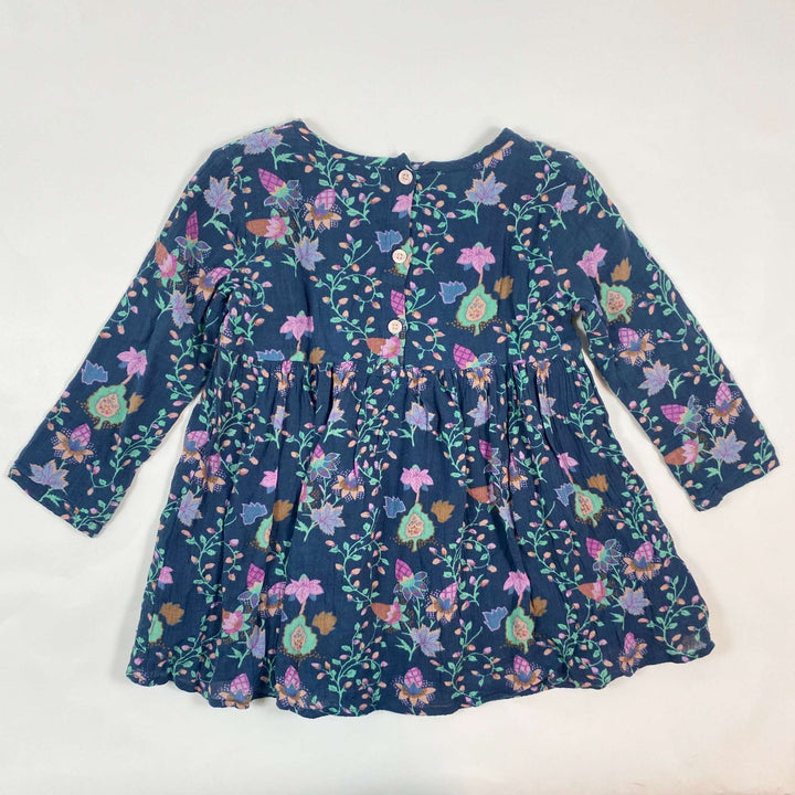 Louise Misha blue floral organic cotton dress 3Y 3