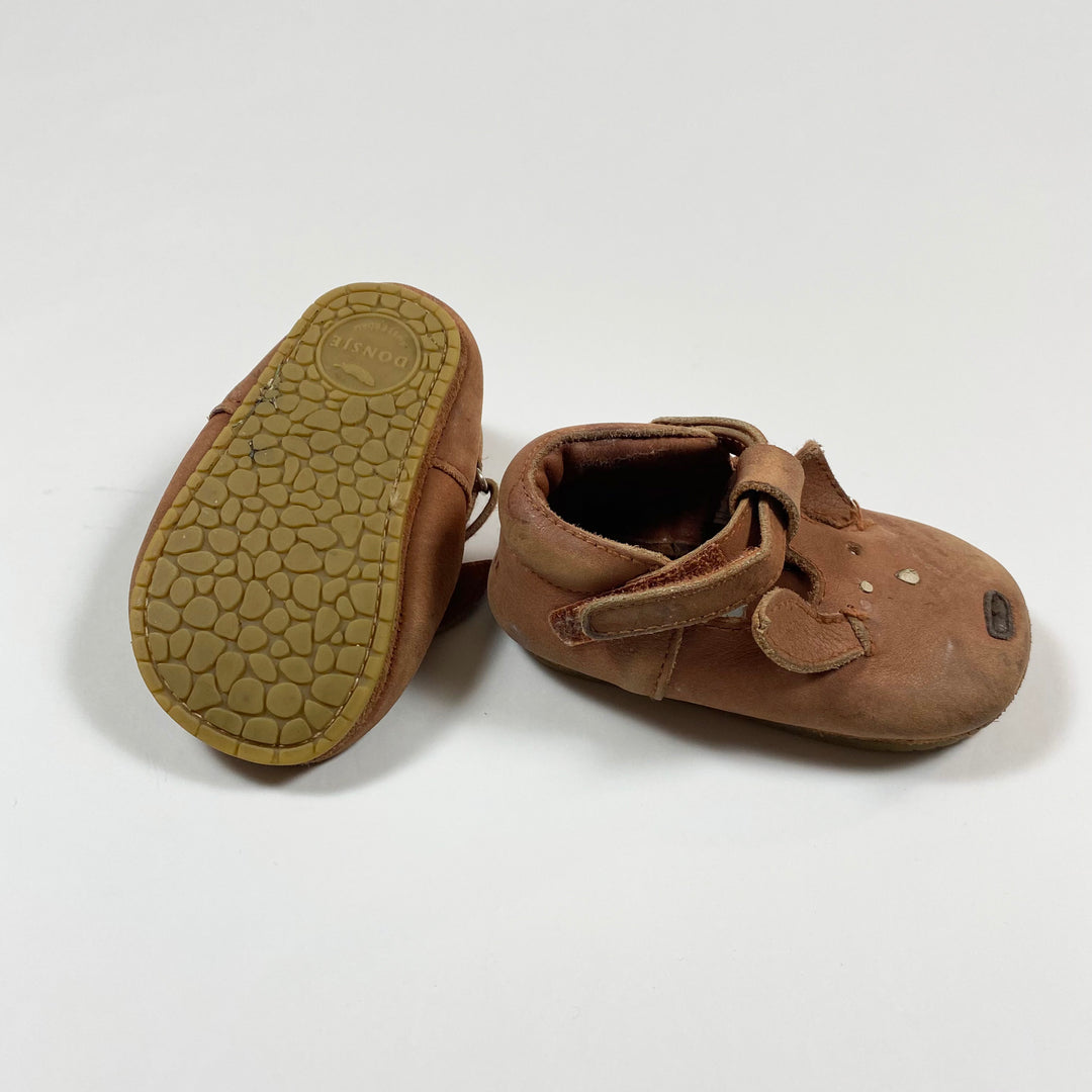 Donsje brown leather shoes 12-18M 3