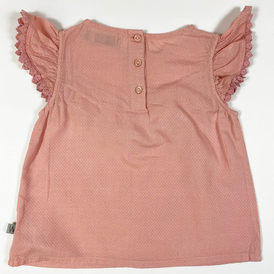 Wheat pink sleeveless ruffle blouse 4Y/104