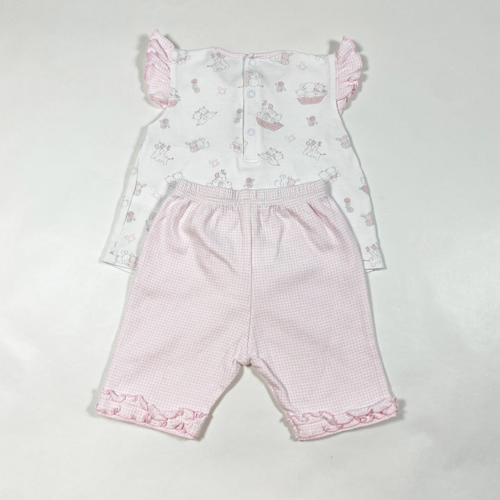 Kissy Kissy white pink animal pyjama 6-9M 2