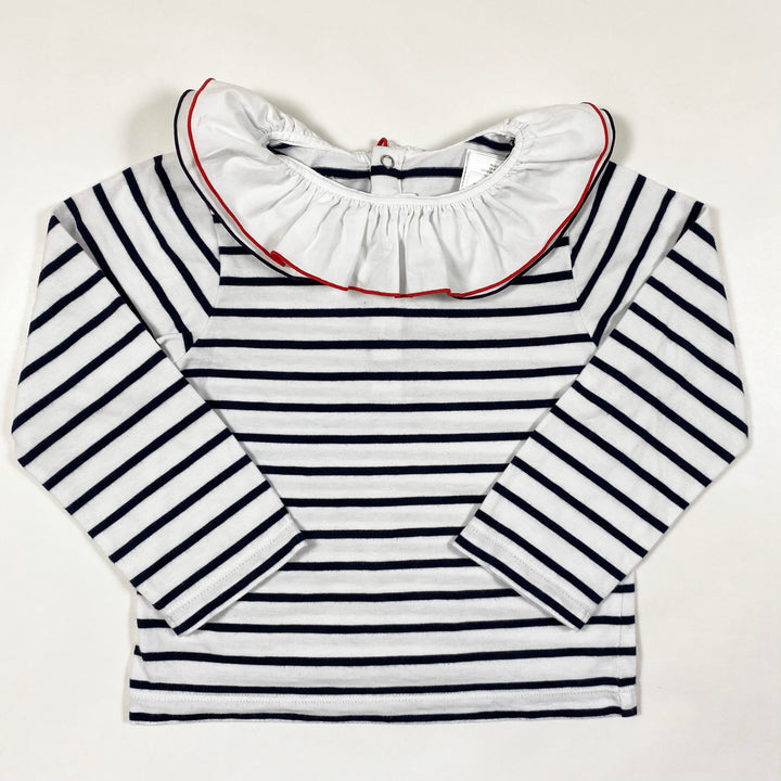 Jacadi clown collar striped sweater 36M/96 1