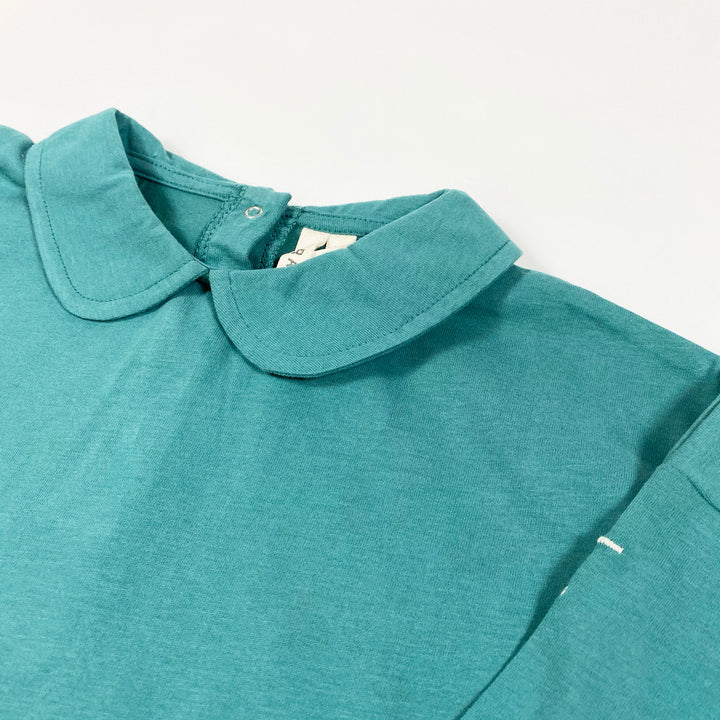 Gray Label sea green long-sleeved collar tee Second Season 3-4Y