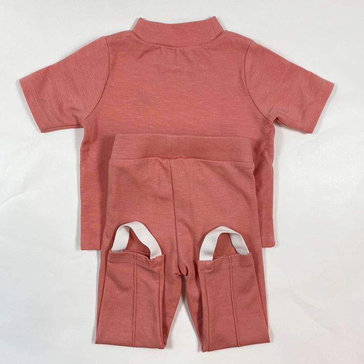 Mini Rodini pink lucky clover organic cotton set 80/86 3