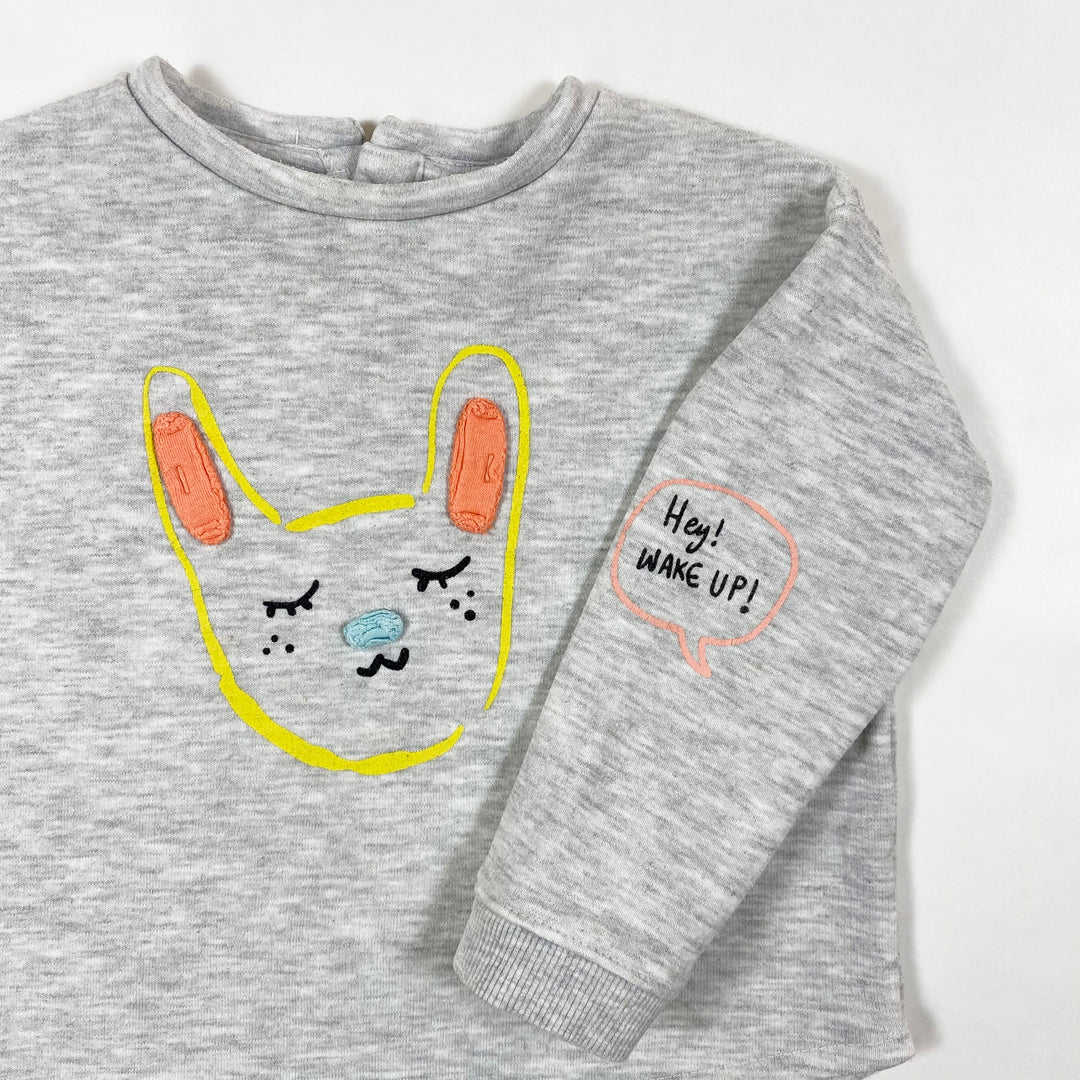 Zara grey cat sweatshirt 12-18M/86