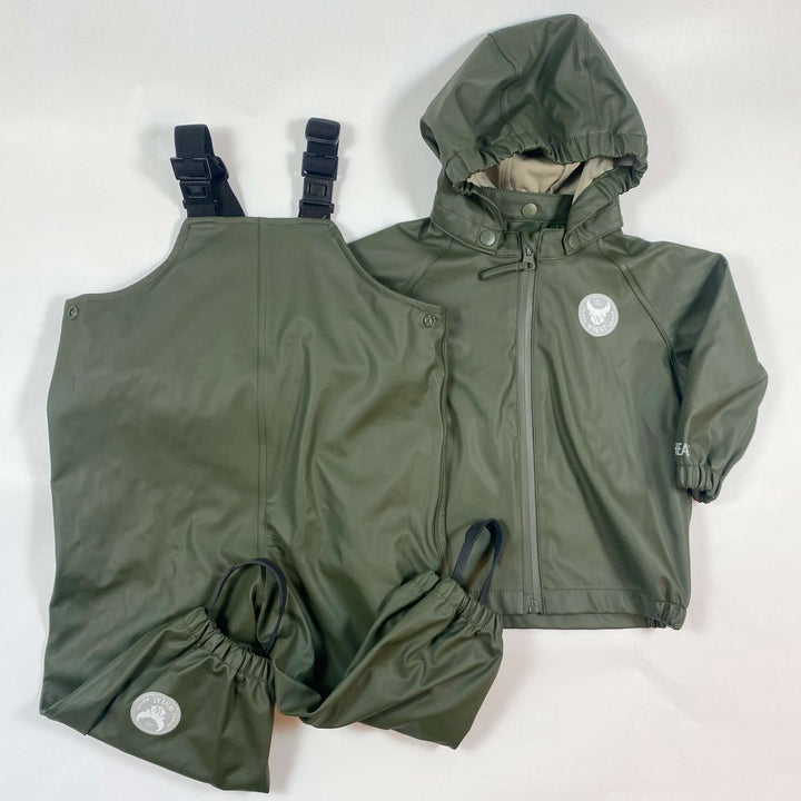 Wheat khaki green rain set 12M/80 1