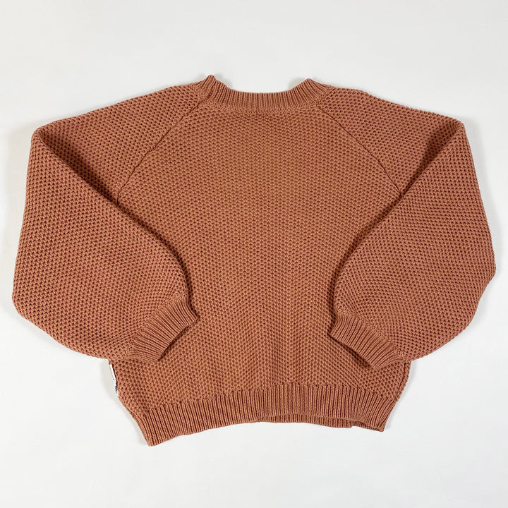 Maed for Mini vintage rosa Oversize-Baumwollstrickpullover 3Y