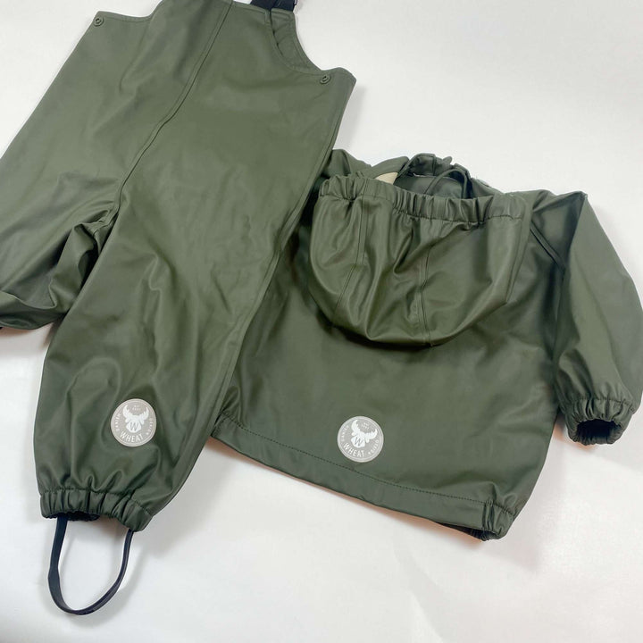 Wheat khaki green rain set 12M/80 3