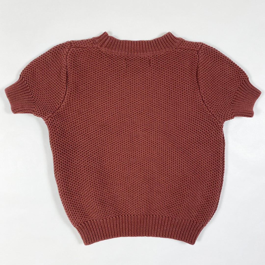Roolee rust shortsleeved knit top 3/4Y 3