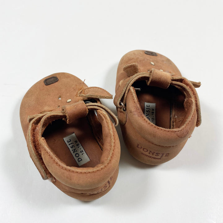 Donsje brown leather shoes 12-18M 2