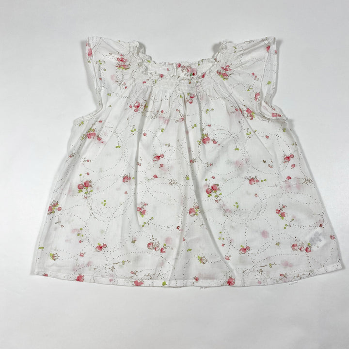 Bonpoint off-white floral blouse 2Y 1