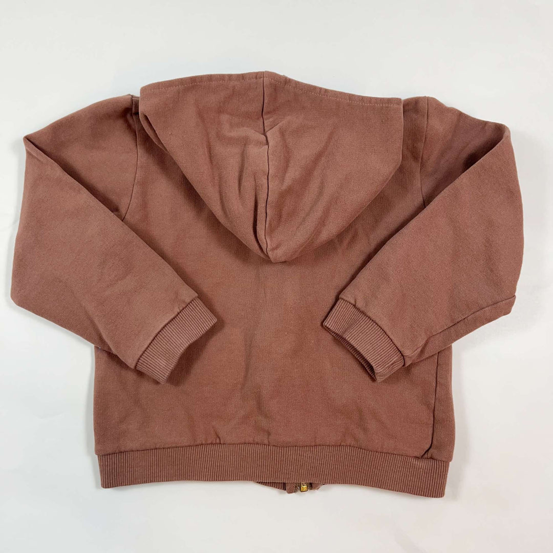 Emile et Ida terracotta zip hoodie 6Y 3