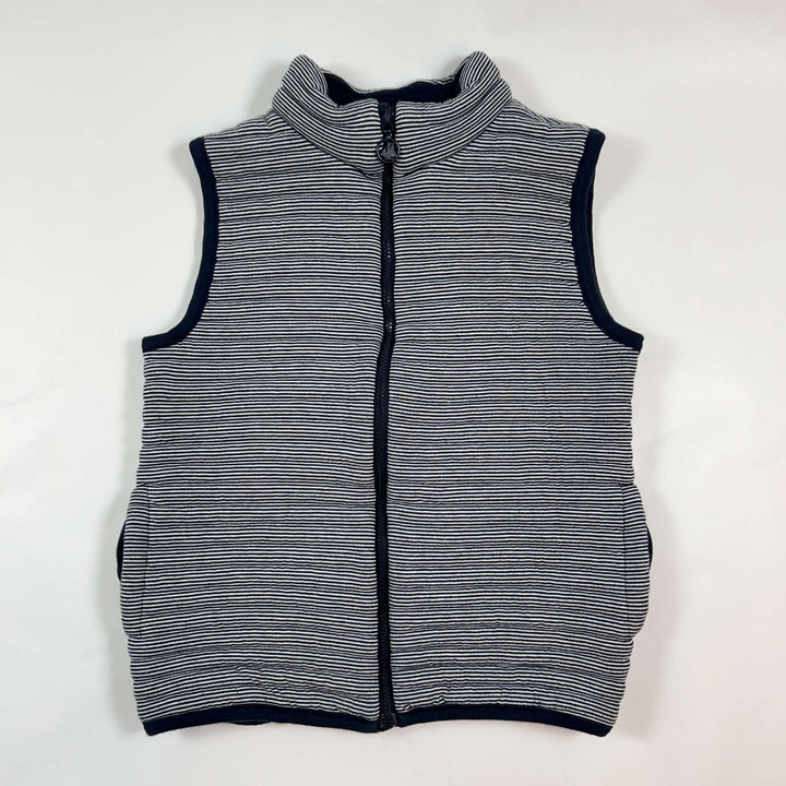 Petit Bateau navy striped padded vest 6Y/116 1