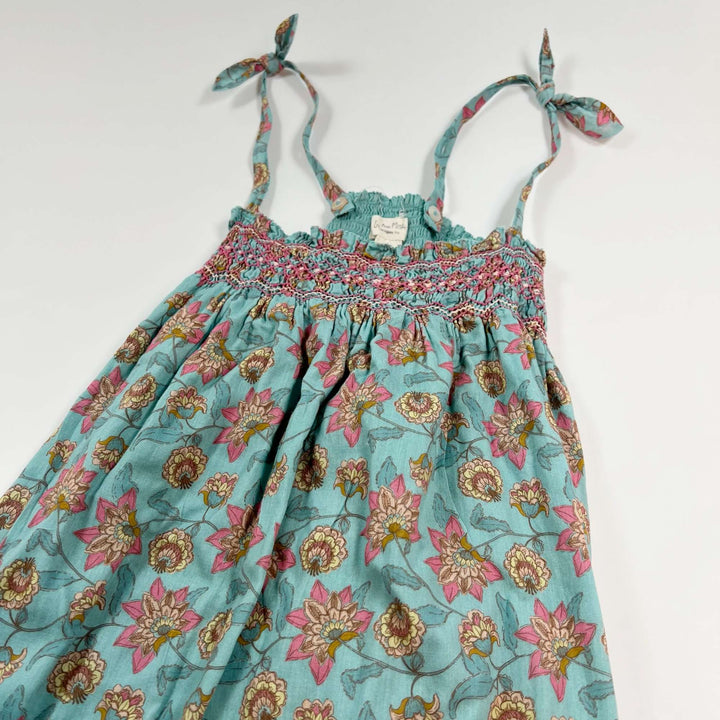 Louise Misha turquoise floral summer dress 6Y 2