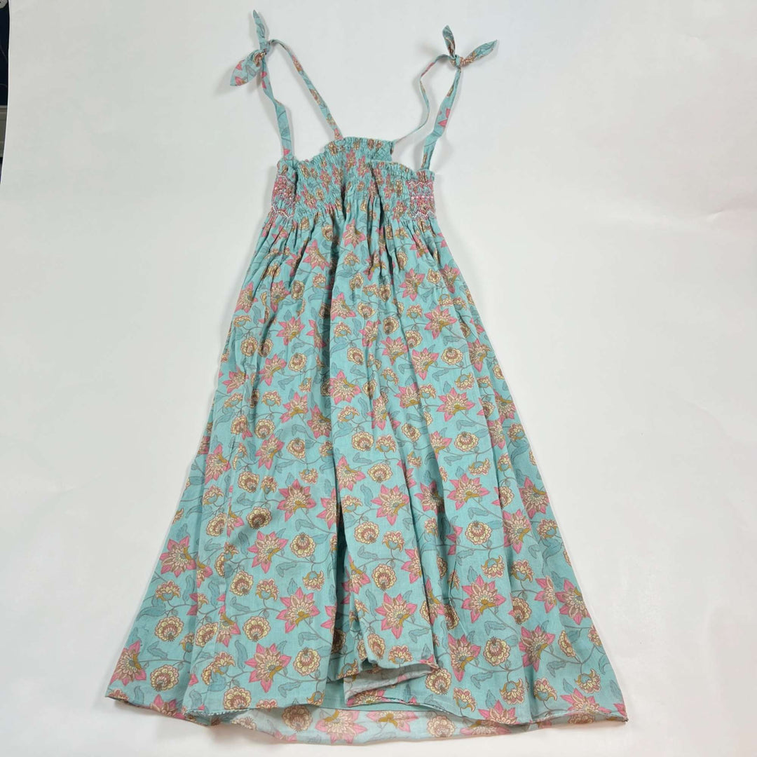 Louise Misha turquoise floral summer dress 6Y 3
