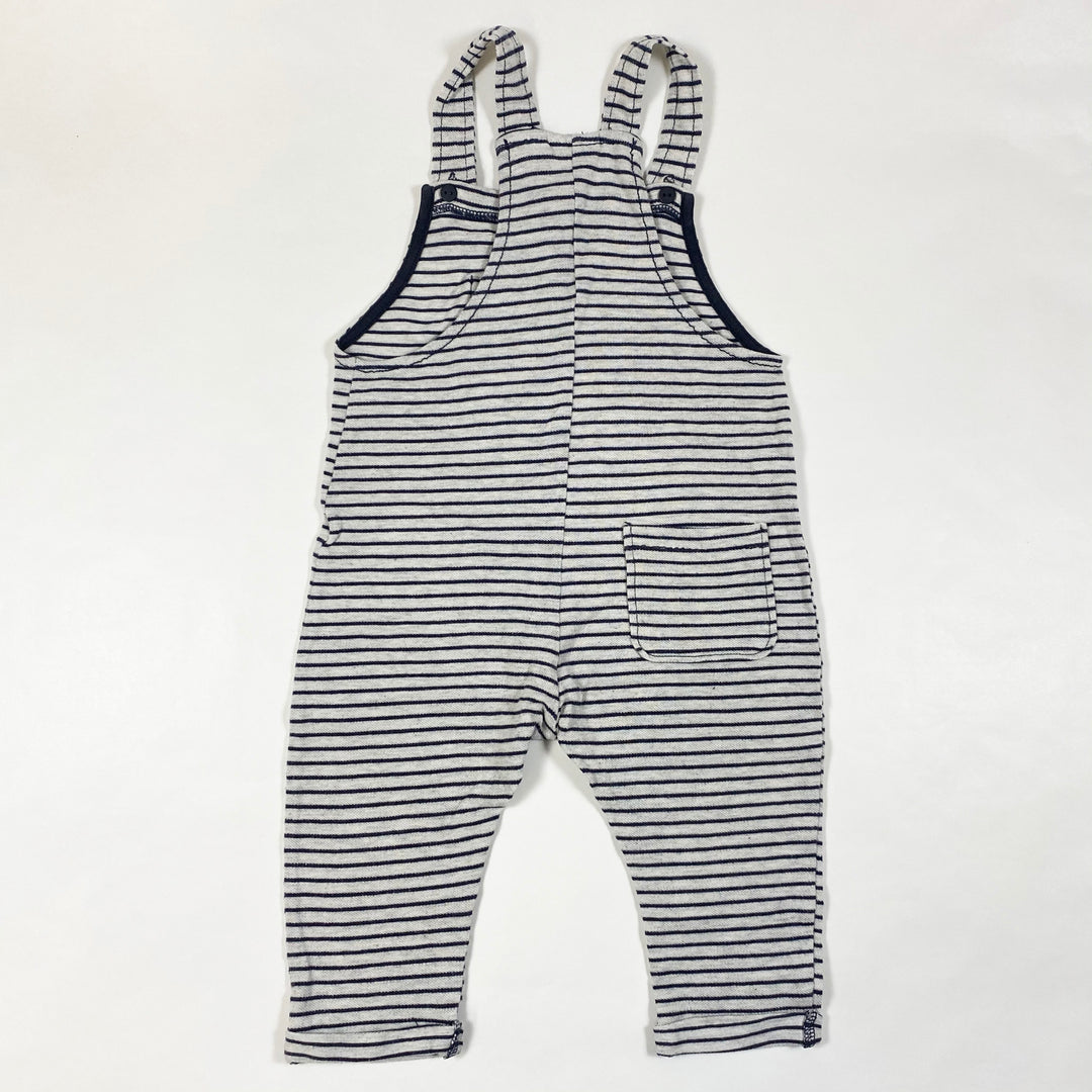 Zara navy stripe jersey dungarees 12-18M/86 3