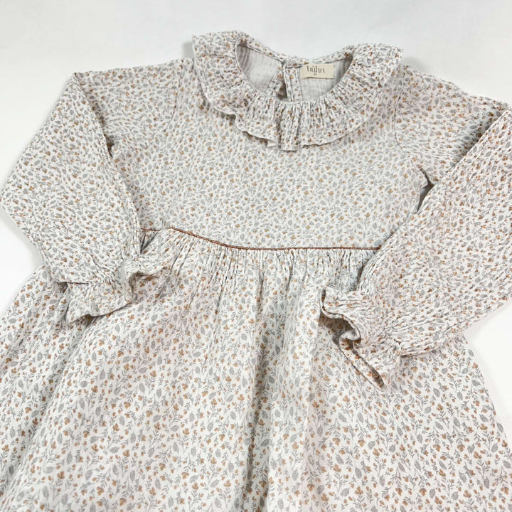 Búho off-white floral muslin dress 6Y 2