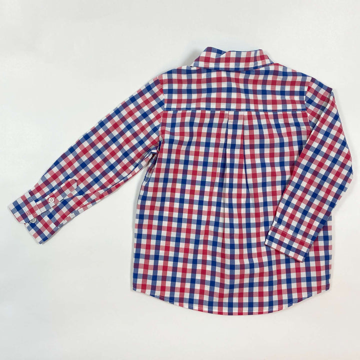 Jacadi blue/red checked shirt 3Y/96 2